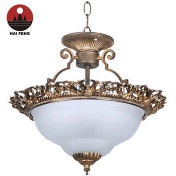 Zhongshan energy saving wholesale E27 luxury retro pendant lamp/high quality iron base glass cover corridor gallery pendant lamp